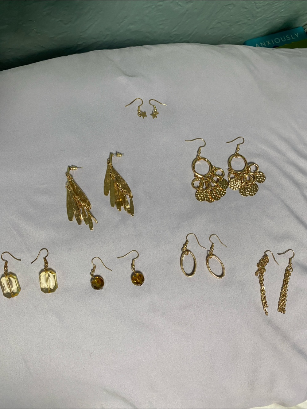 Gold-Tone Women's Earring Set - Elegant Gold Earrings Collection